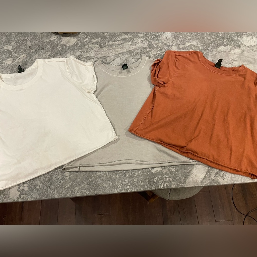 3 pack, Wild Fable cropped tees